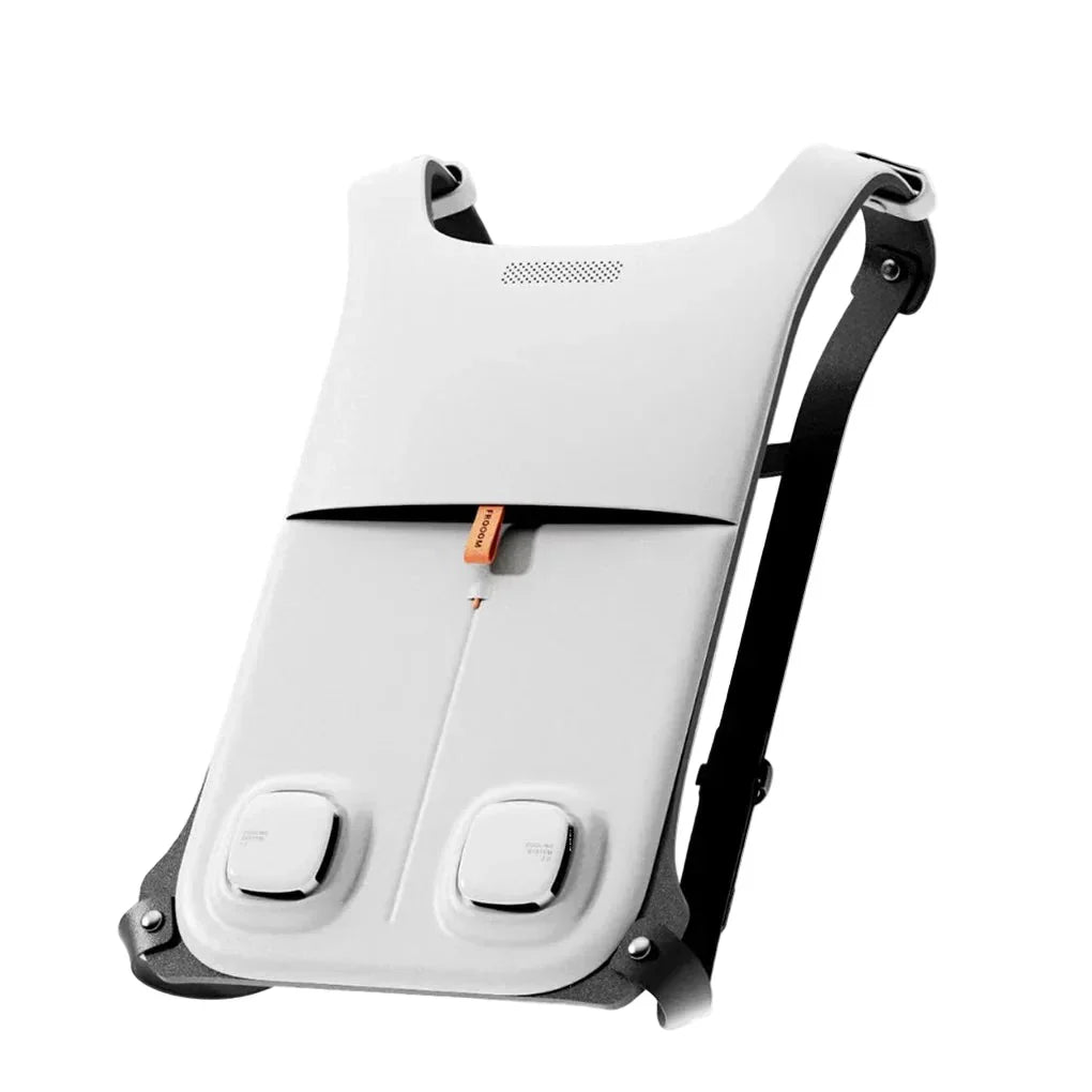 Unisex lightweight cooling vest with dual fans, ideal for summer outdoor activities and workwear.