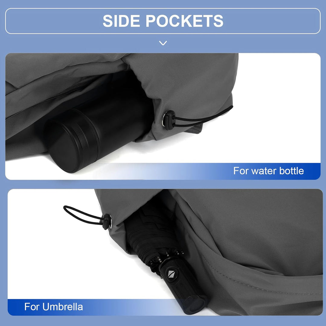 Unisex versatile backpack, ideal for school, travel & work, with organized space.