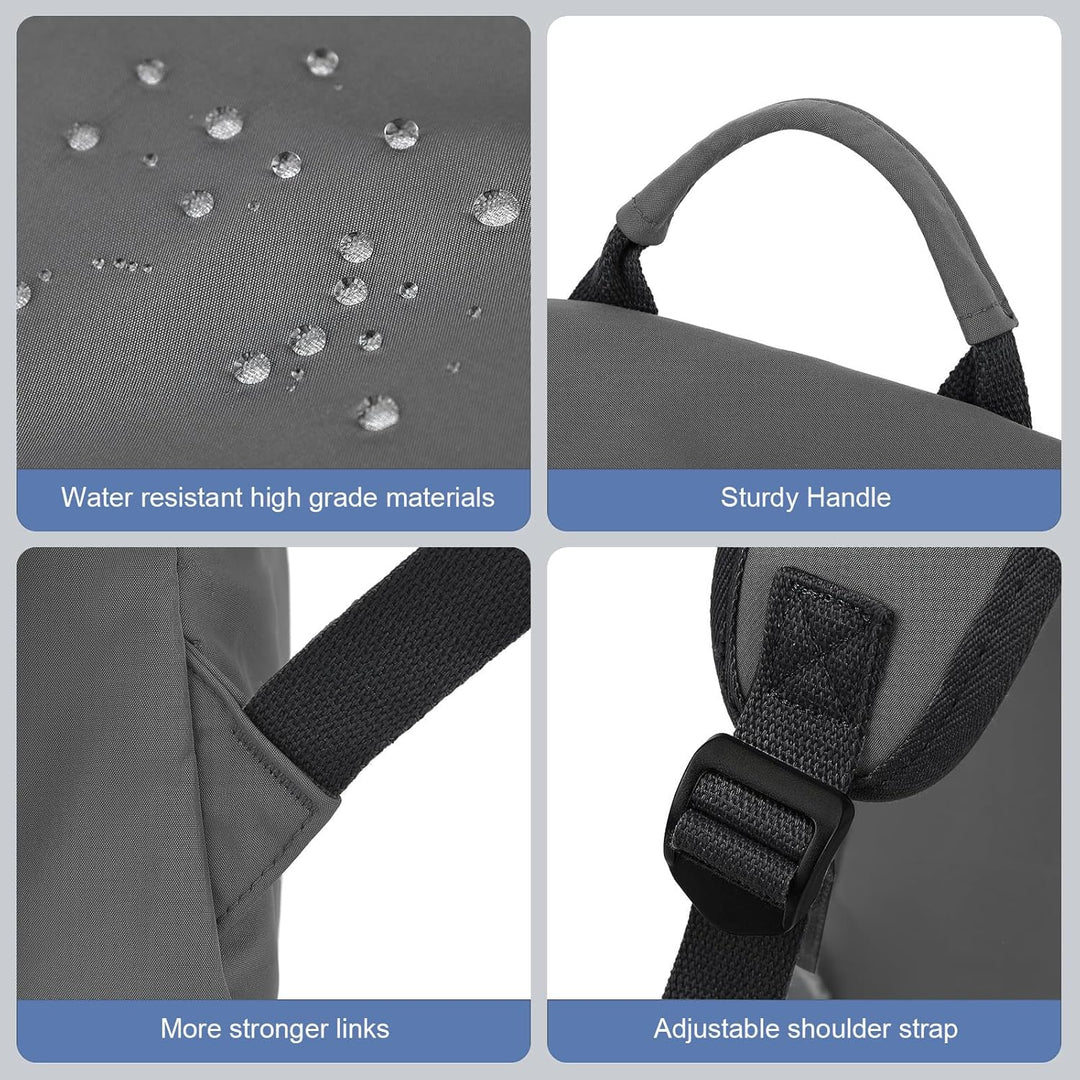 Travel backpack featuring organized compartments & laptop protection, unisex design.