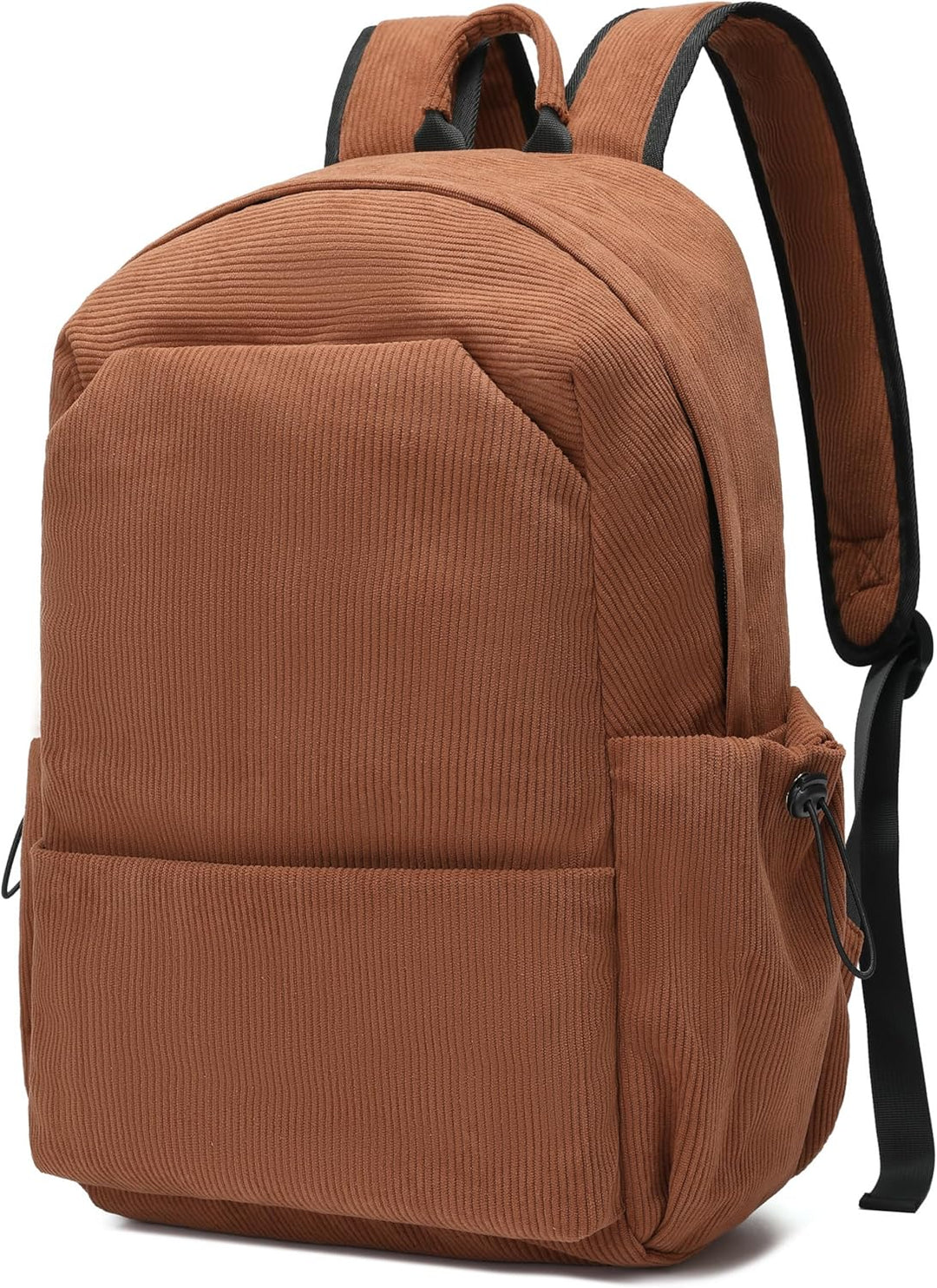 Unisex lightweight black laptop backpack, demonstrating its professional look