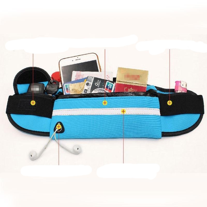Breathable waterproof fitness waist pack with adjustable strap, ideal gym gear & outdoor essentials.