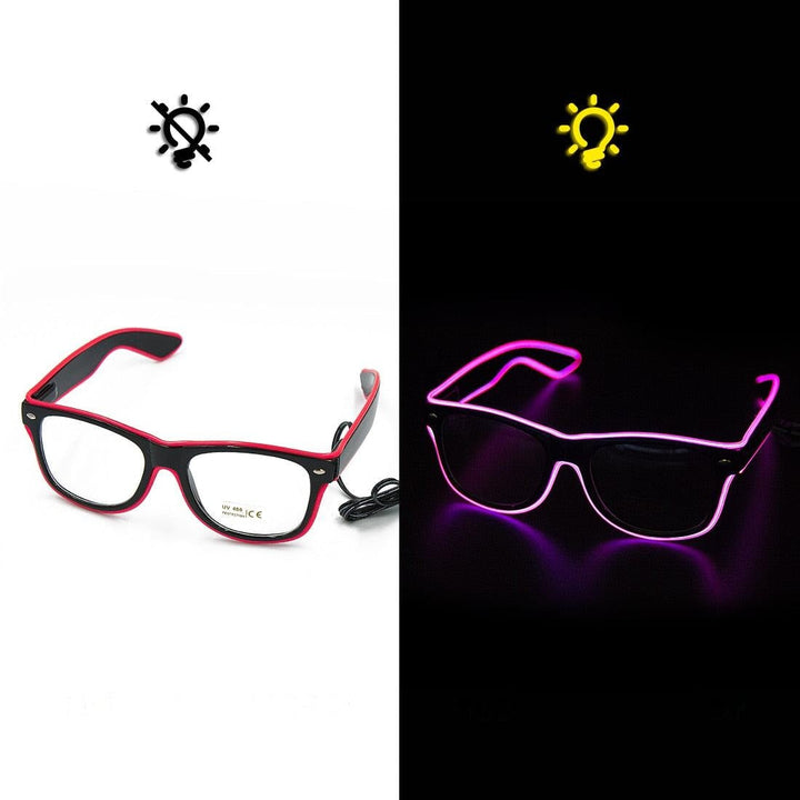 Stack of LumaGlow light up eyewear, ready for party supplies