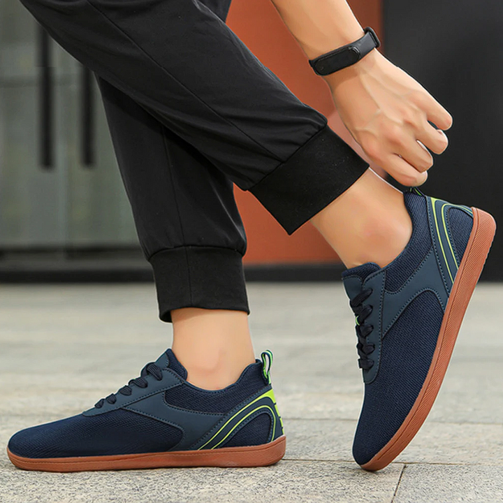 Lightweight Luno barefoot shoes, minimalist design for natural walking comfort.
