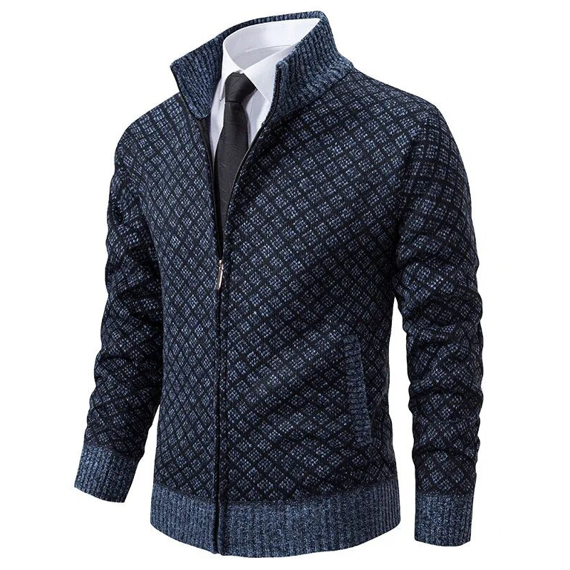 Comfortable and warm unisex basket weave sweater, an elegant and versatile knitted piece for all seasons.