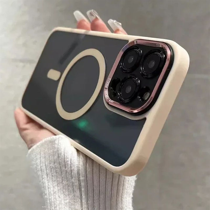 Unisex magnetic iPhone 12 case with strong MagSafe attachment & drop protection.
