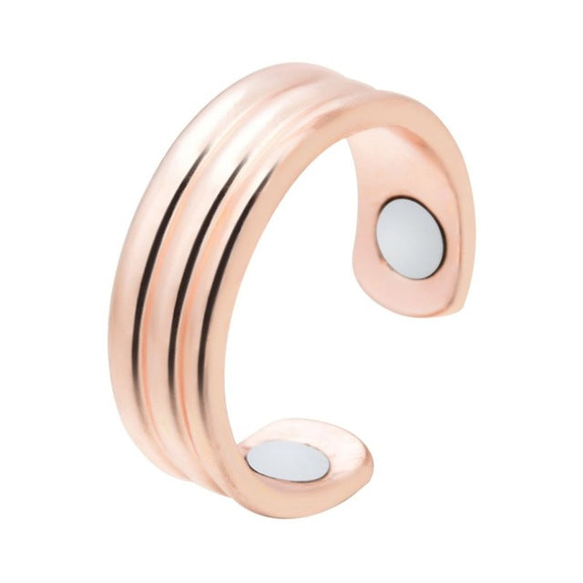 Natural anti-snore ring with magnetic therapy & acupressure for peaceful, deep sleep & relaxation.