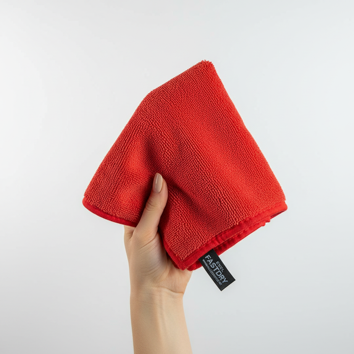 Eco-friendly microfiber cleaning cloth, perfect for kitchen, bathroom, and general home cleaning