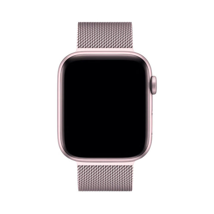 Comfort-focused Milanese Loop smartwatch strap, durable stainless steel, sleek unisex design.