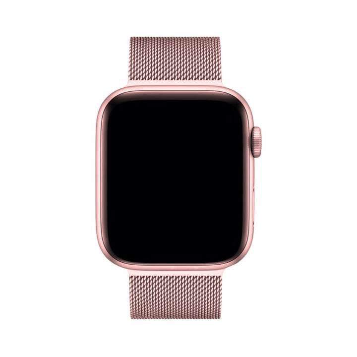 Stainless steel Milanese Loop wristband, magnetic closure, unisex, durable & stylish watch accessory.