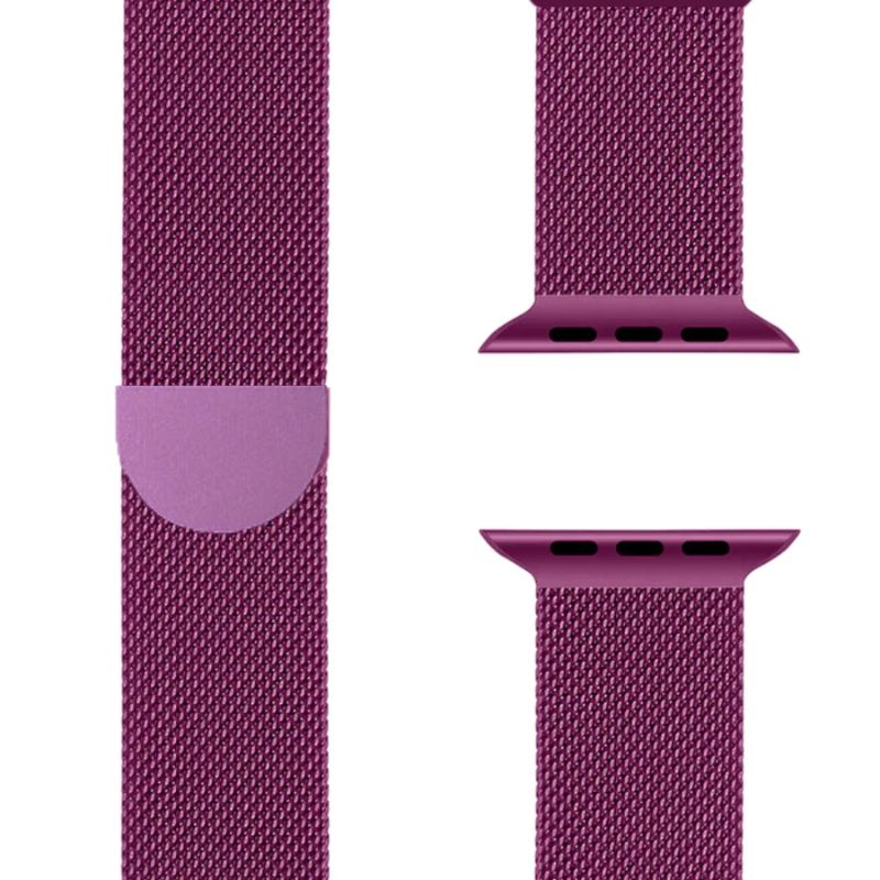 Durable stainless steel Milanese Loop smartwatch accessory, adjustable, sleek unisex design.