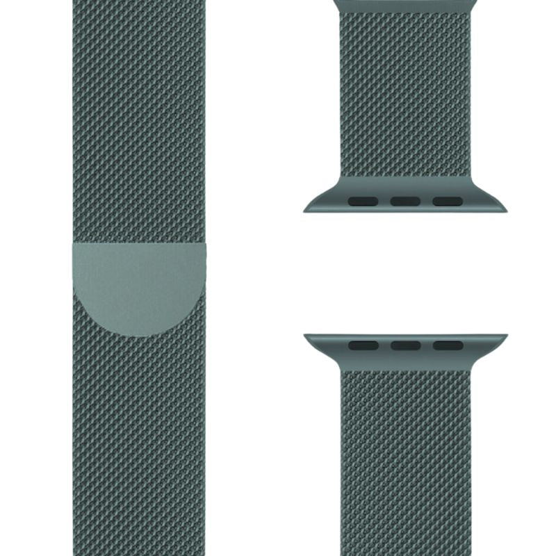 Stylish Milanese Loop watch strap, stainless steel, magnetic closure, unisex & adjustable for smartwatches.