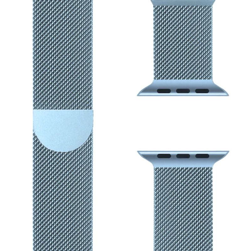Adjustable unisex Milanese Loop wristband, stainless steel, magnetic closure, stylish watch accessory.