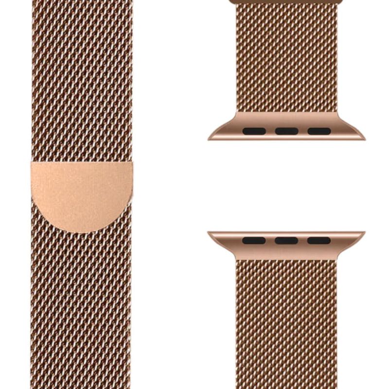 Durable Milanese Loop smartwatch strap, stainless steel, comfort fit, magnetic closure, sleek.