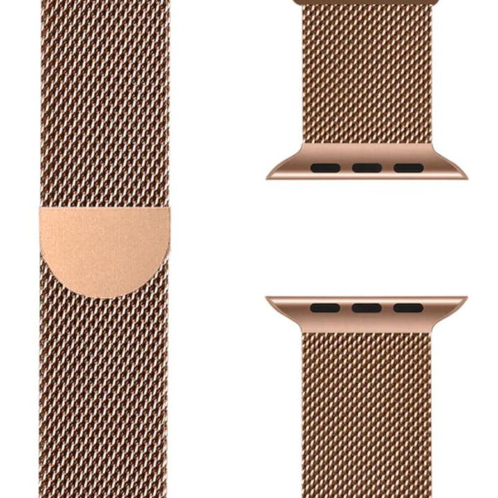 Durable Milanese Loop smartwatch strap, stainless steel, comfort fit, magnetic closure, sleek.