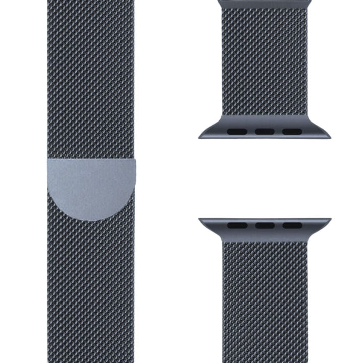 Unisex magnetic Milanese Loop wristband, durable stainless steel, adjustable, sleek accessory.