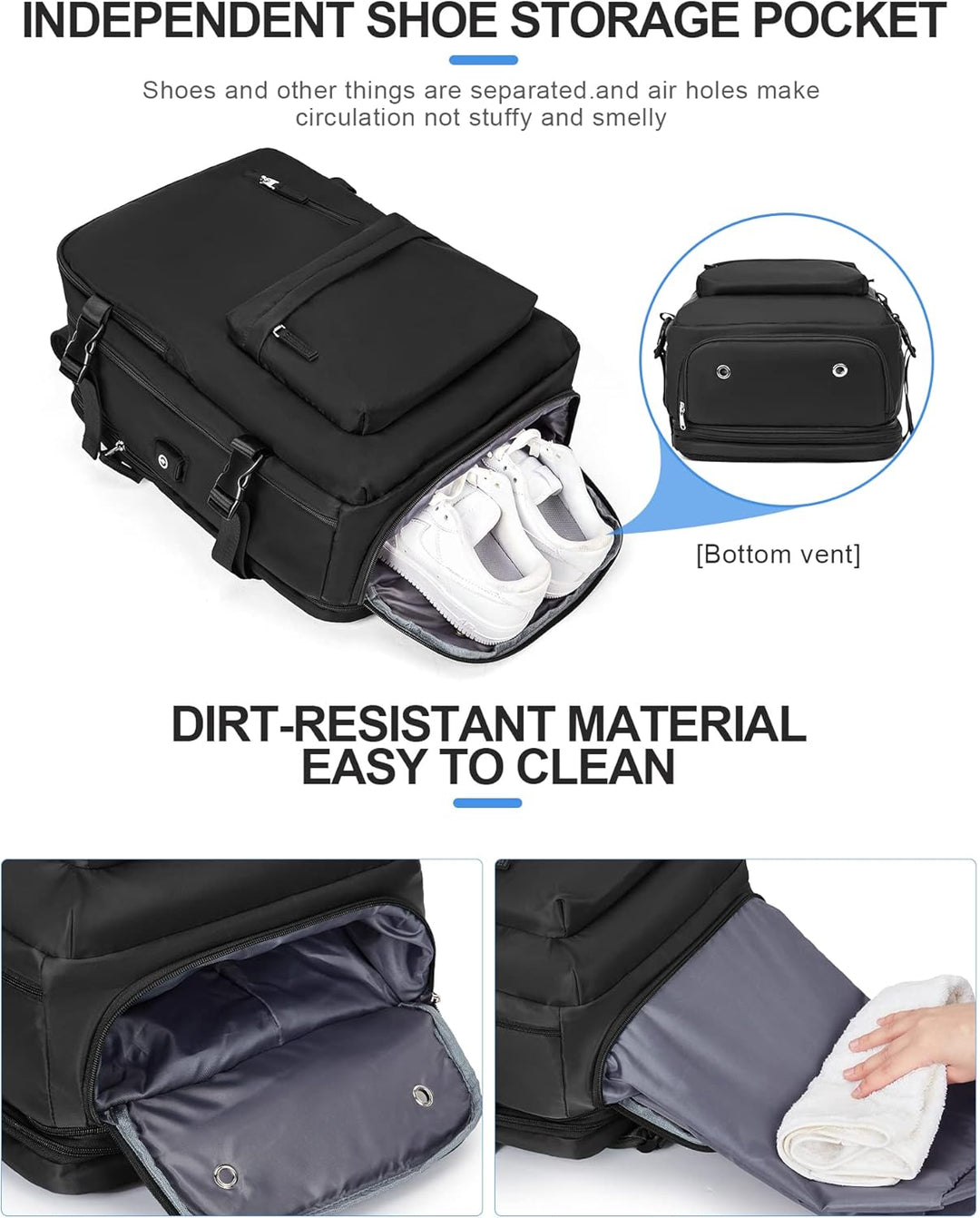 Professional laptop bag with several compartments, perfect for business travel