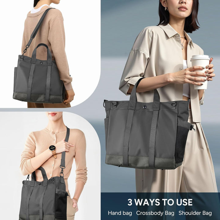 Durable unisex laptop shoulder bag, 15.6-inch capacity. Excellent for daily commute & organization.
