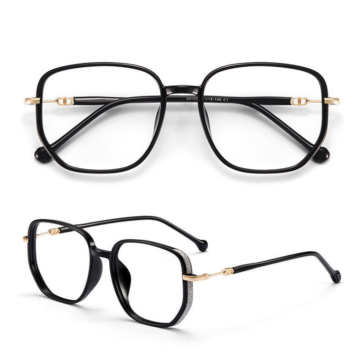 Versatile unisex multifocal anti-blue light eyewear, ideal for reading and extended digital screen use.
