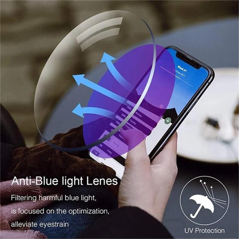 Vision care: Unisex multifocal blue light blocking glasses. Protect your eyes from digital glare.