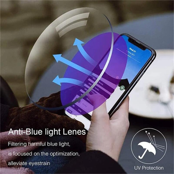 Vision care: Unisex multifocal blue light blocking glasses. Protect your eyes from digital glare.