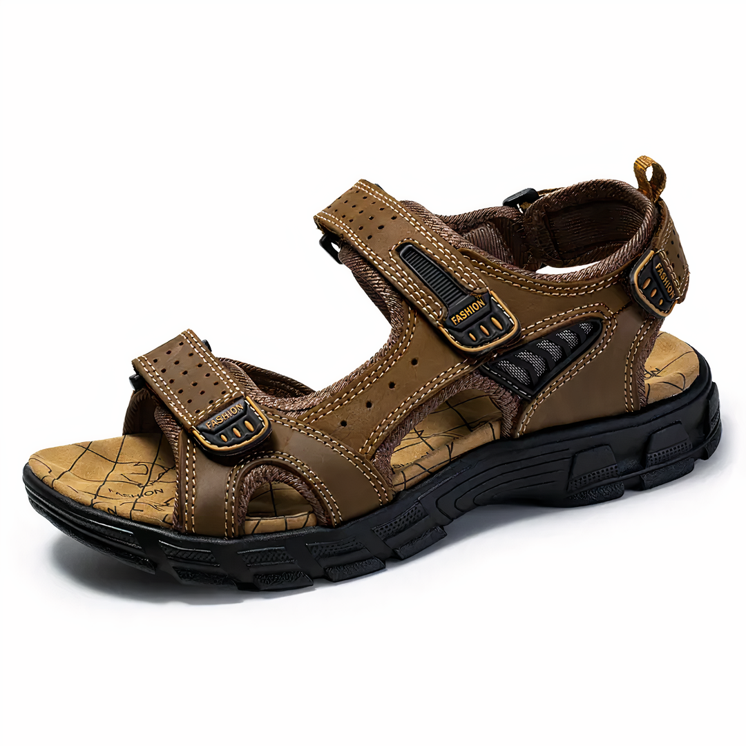 Comfortable unisex walking sandals with orthopedic arch support for foot health. Ideal summer open-toe footwear.