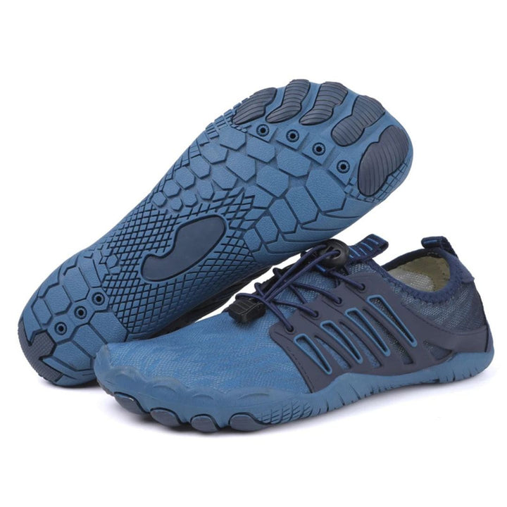 Unisex barefoot shoes providing natural pain relief. Wide toe box for comfortable, healthy walking.