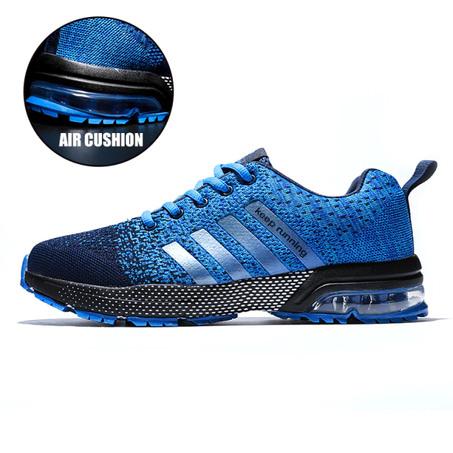 Comfortable slip-on unisex athletic sneakers with orthopedic support & air cushioning.