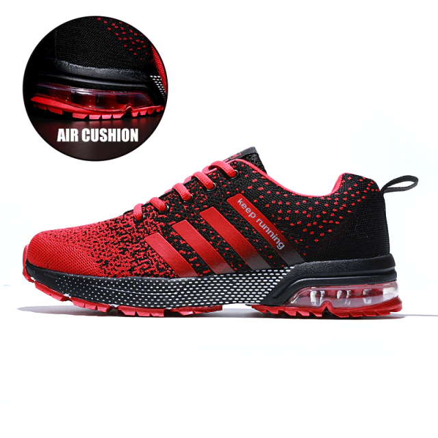Air cushioned unisex sneakers, ideal for walking, athletic activities & all-day comfort.