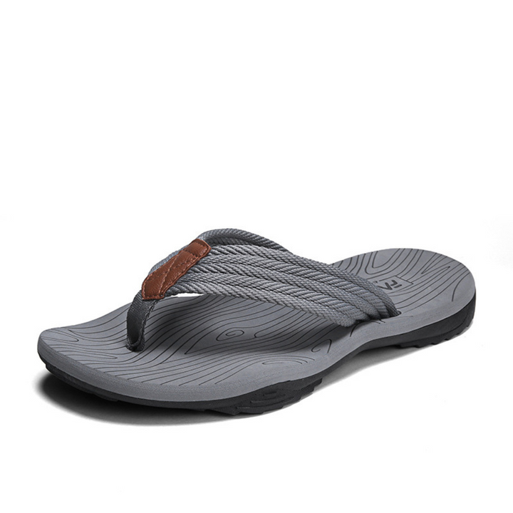 Shock-absorbing orthopedic sandals with deep arch support, designed for ultimate foot comfort.