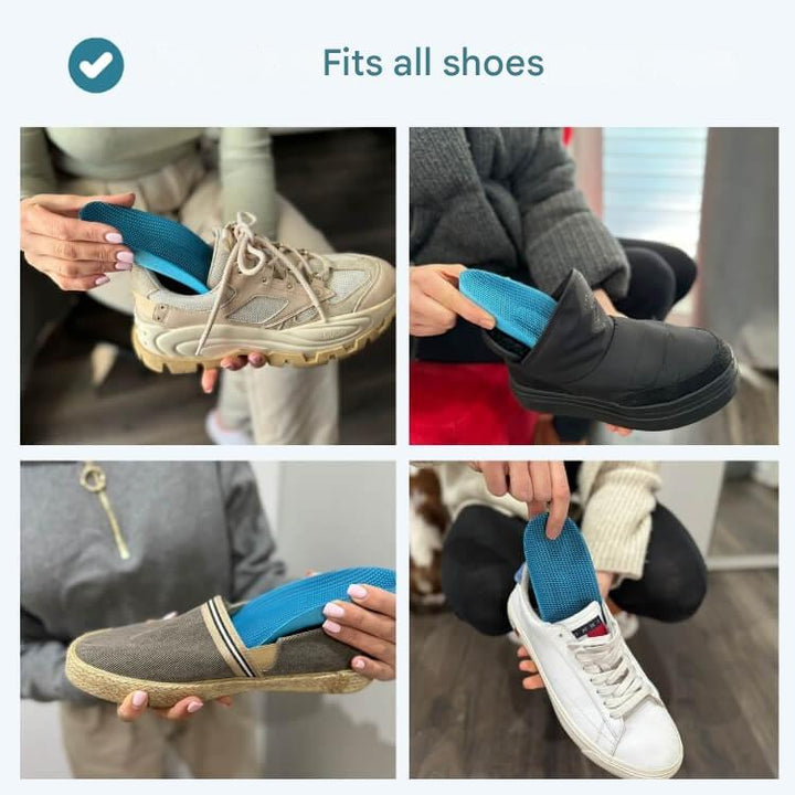 Plantar fasciitis relief insoles, providing essential arch support & superior foot comfort in any shoe.
