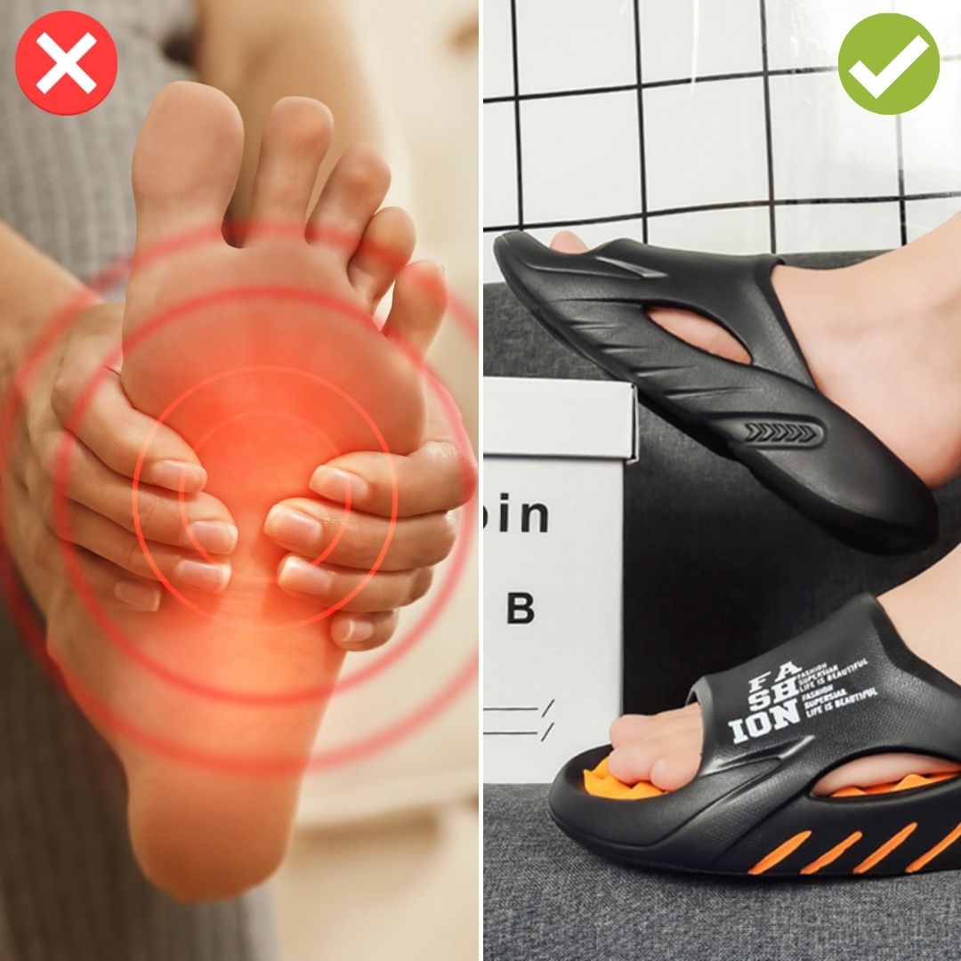 Vitalis unisex orthopedic massage shoes with acupressure nubs for foot relaxation.