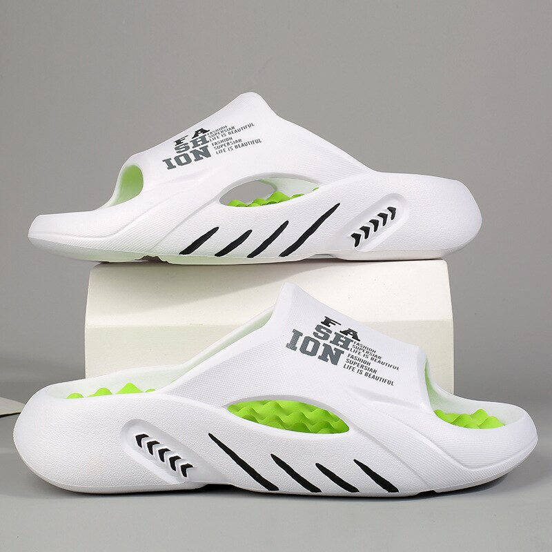 Healthy feet: unisex orthopedic massage slippers with acupressure nubs for daily comfort.