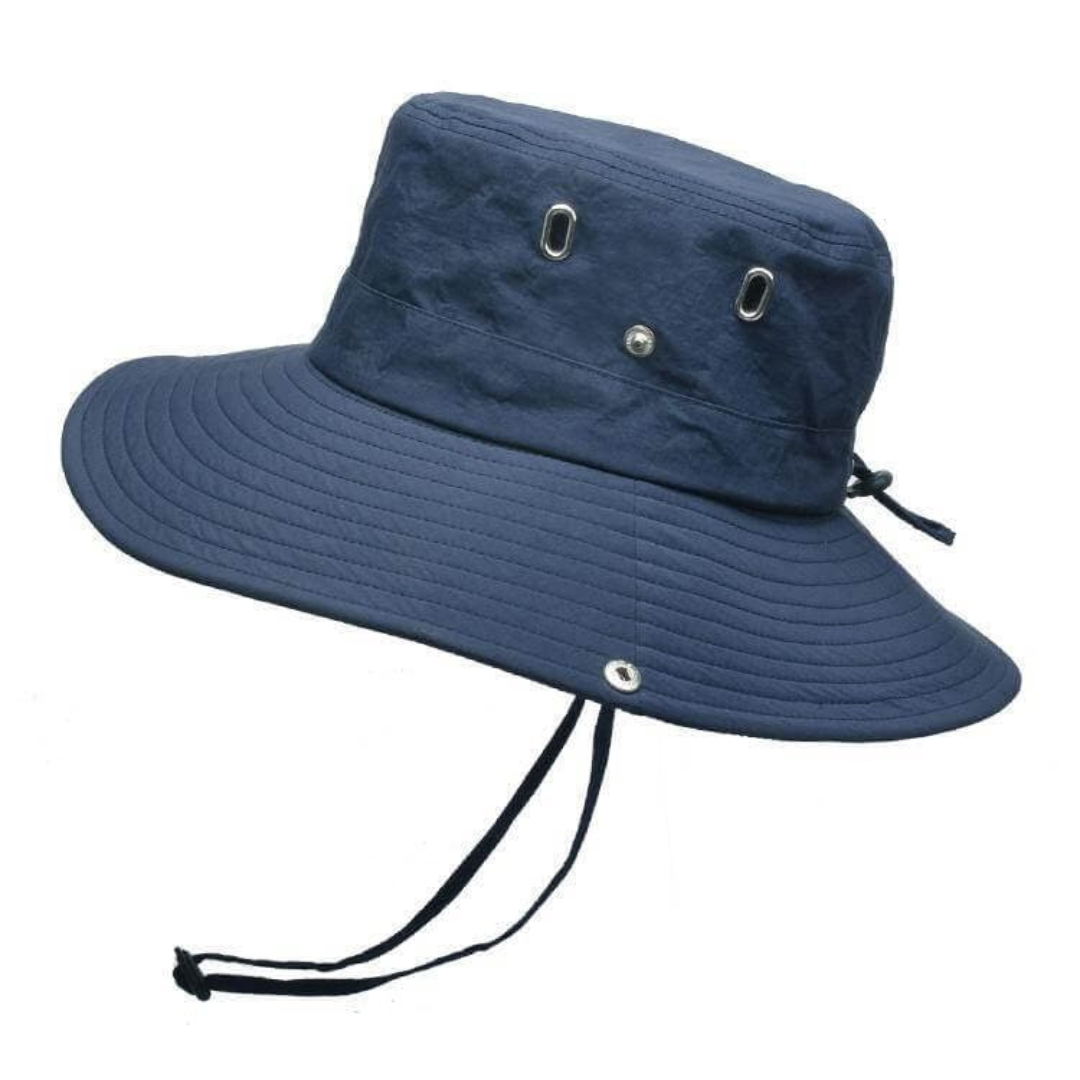 Compact foldable UV protection hat, perfect for any outdoor adventure, unisex design.