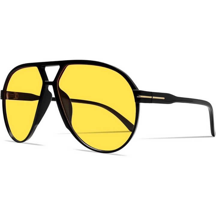 Casual unisex oversized aviator sunglasses, providing both style and essential UV400 eye protection.