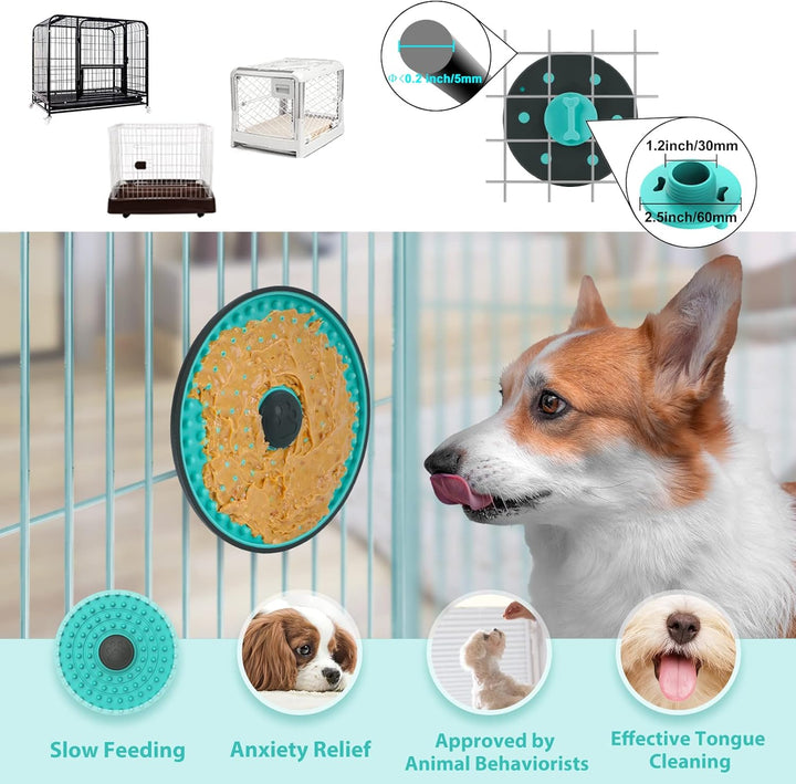 Detail of the suction cups on the back of a Pet Lick Mat, ensuring stability during use as a slow feeder