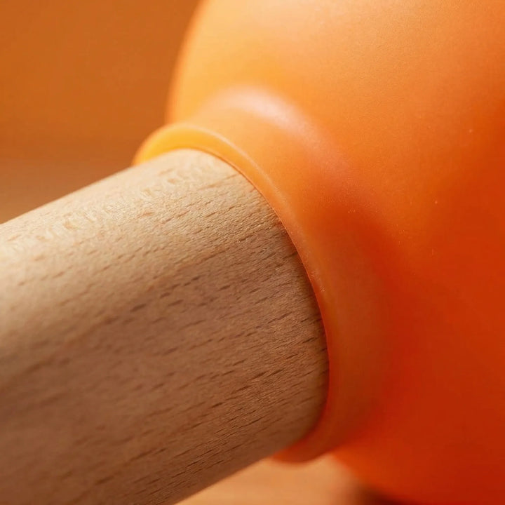 Close-up of Plungero LED mood lamp, soft glow, polycarbonate, perfect for desktop ambience
