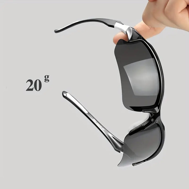 Durable unisex sports eyewear offering UV protection for running and outdoor activities.