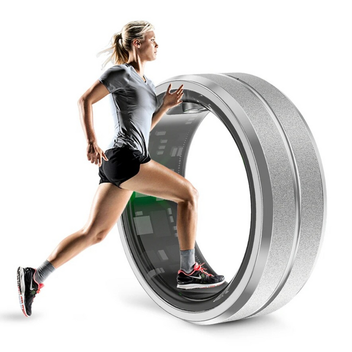 Unisex smart fitness ring: premium wearable tech for activity, sleep, & health monitoring.