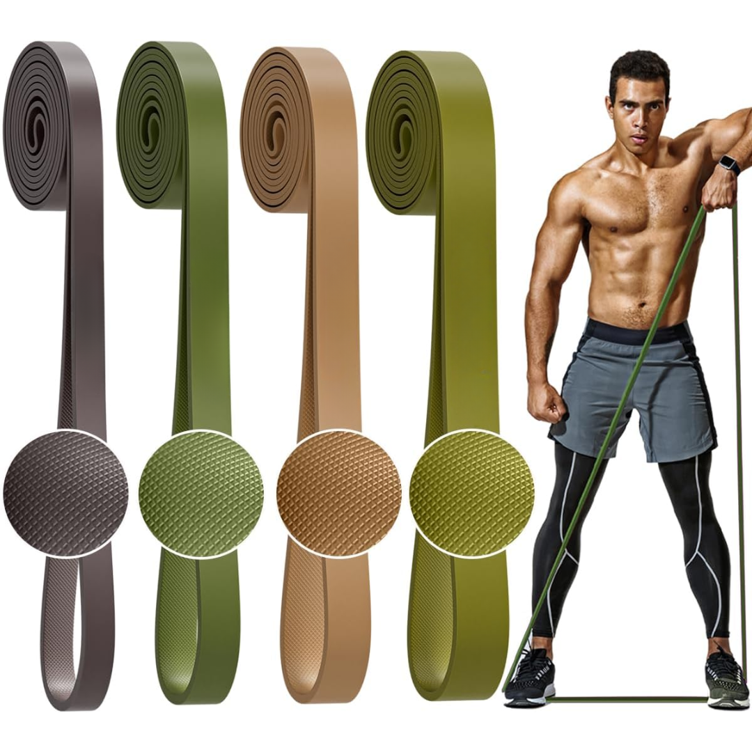 Unisex pull-up assist resistance bands set for strength training & fitness. Ideal for progressive workouts.