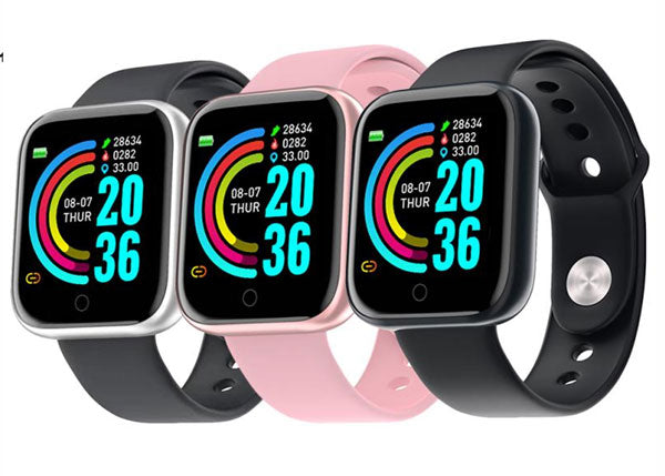 Sleek black unisex PulseOne smartwatch with a large display, perfect for daily wear & comprehensive activity tracking.