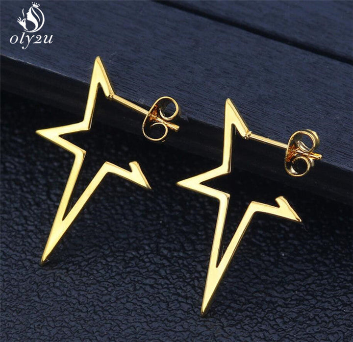 Goth-inspired punk stud earrings, bold unisex jewelry for an authentically edgy style.