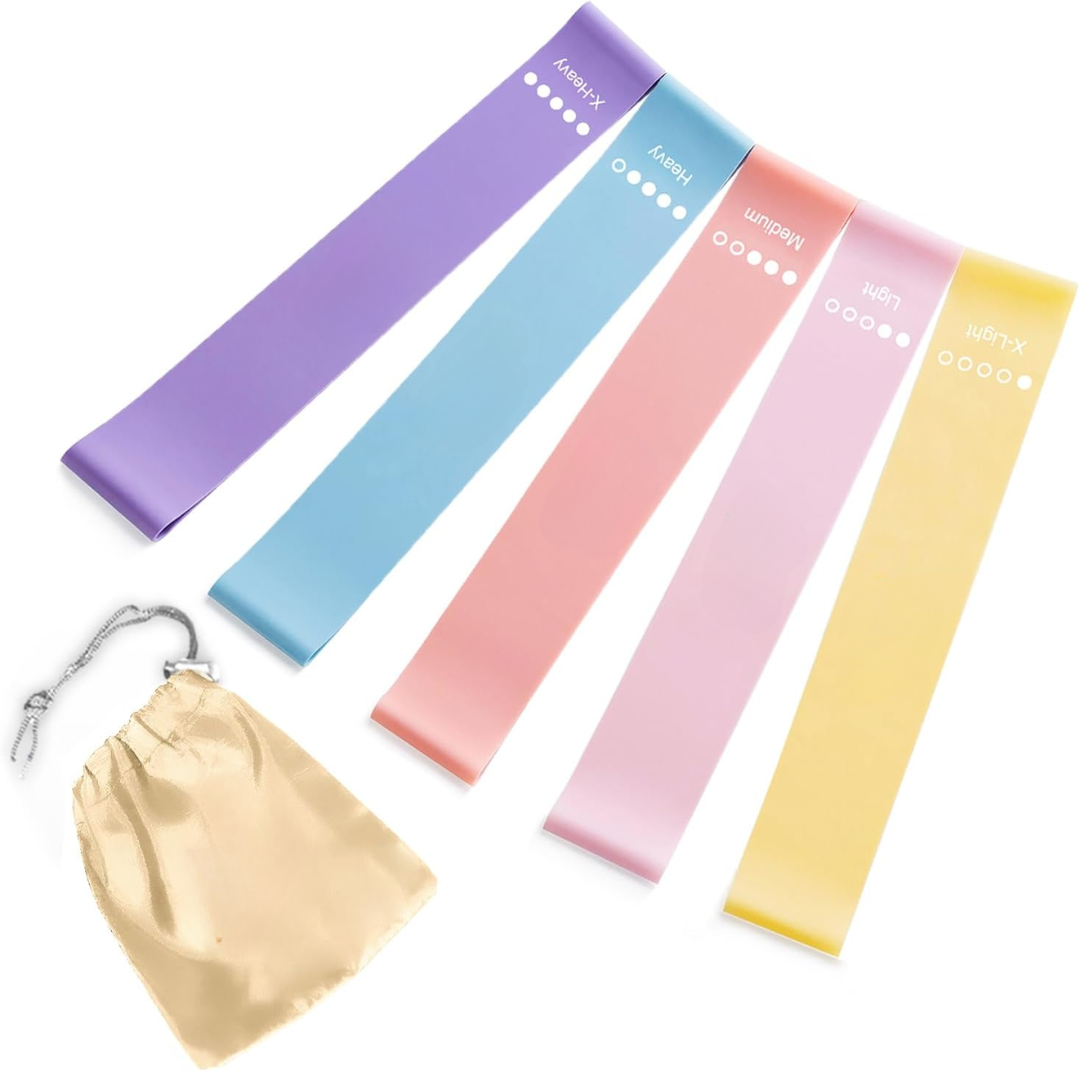 Portable fitness equipment: 5-level resistance bands for unisex strength, yoga & pilates workouts.