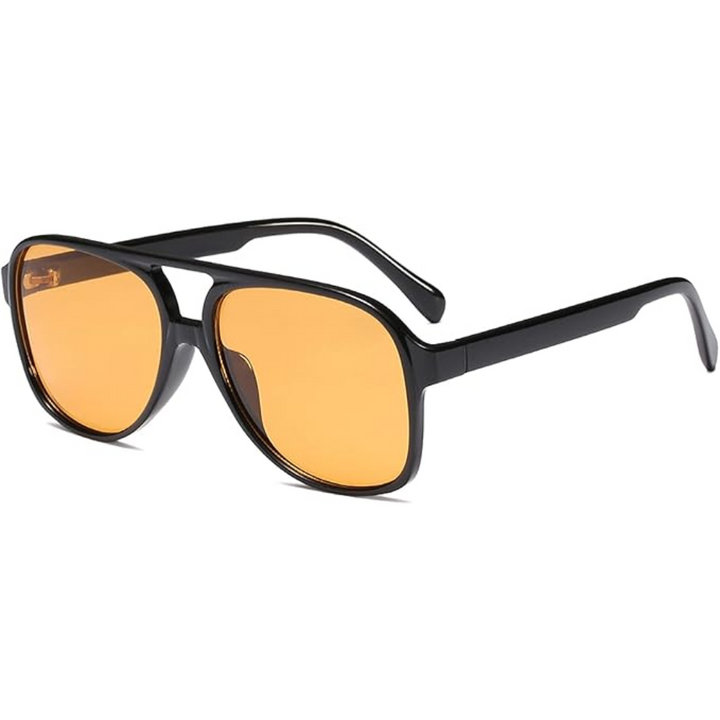Retro aviator sunglasses with a unique frame design, offering both style and UV400