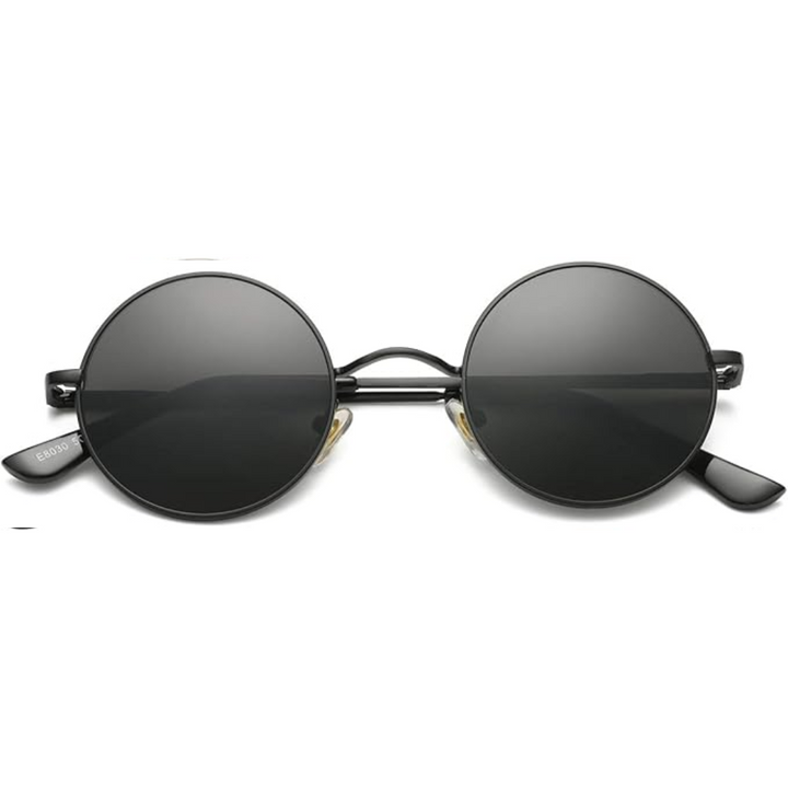 Vintage-inspired round sunglasses with polarized lenses, perfect for a retro look and eye safety
