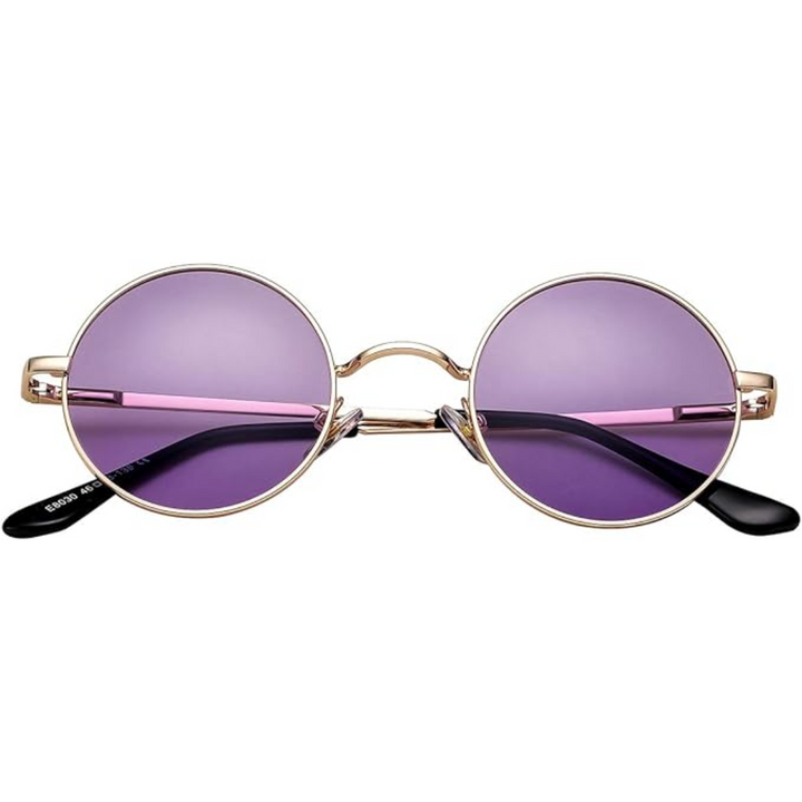 Unisex classic round polarized sunglasses, offers maximum UV protection & timeless retro appeal