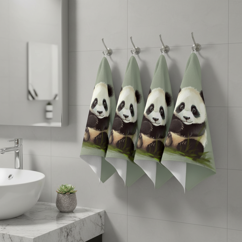 Unisex reusable bamboo fiber kitchen towel set for eco-friendly, absorbent cleaning, multi-pack