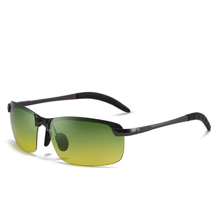 Unisex photochromic polarized glasses with anti-glare & full UV protection. Adaptive lenses for all light, Nils.