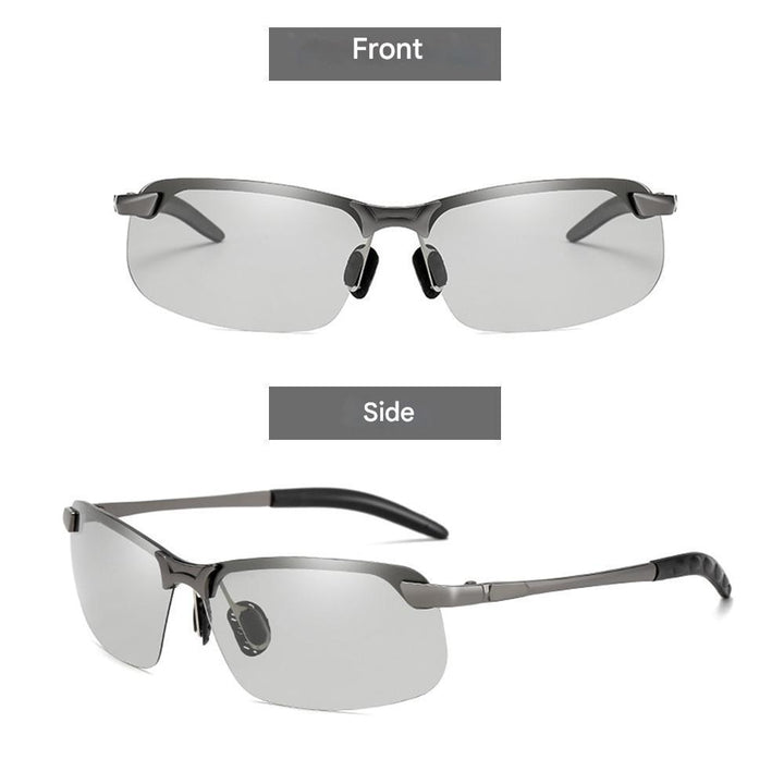 Nils day & night clarity glasses: unisex self-tinting polarized lenses with anti-glare & UV protection for driving.