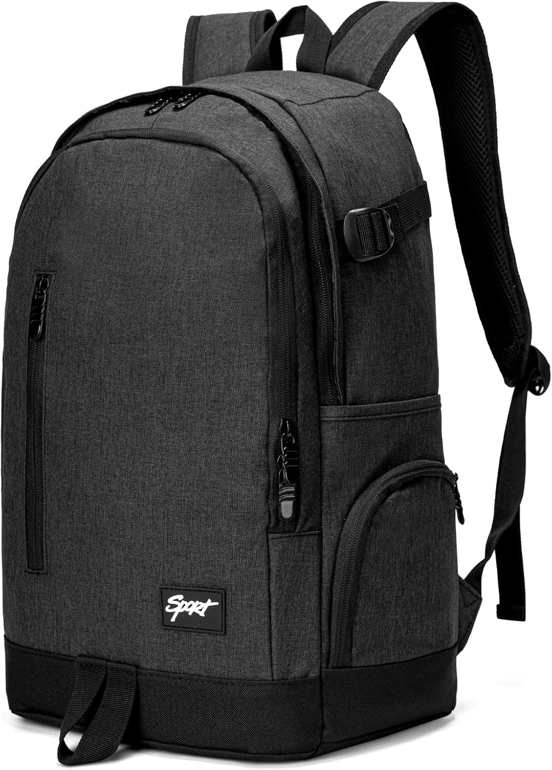 Unisex slim 15.6 inch laptop backpack, water-resistant for travel & work, with multiple pockets