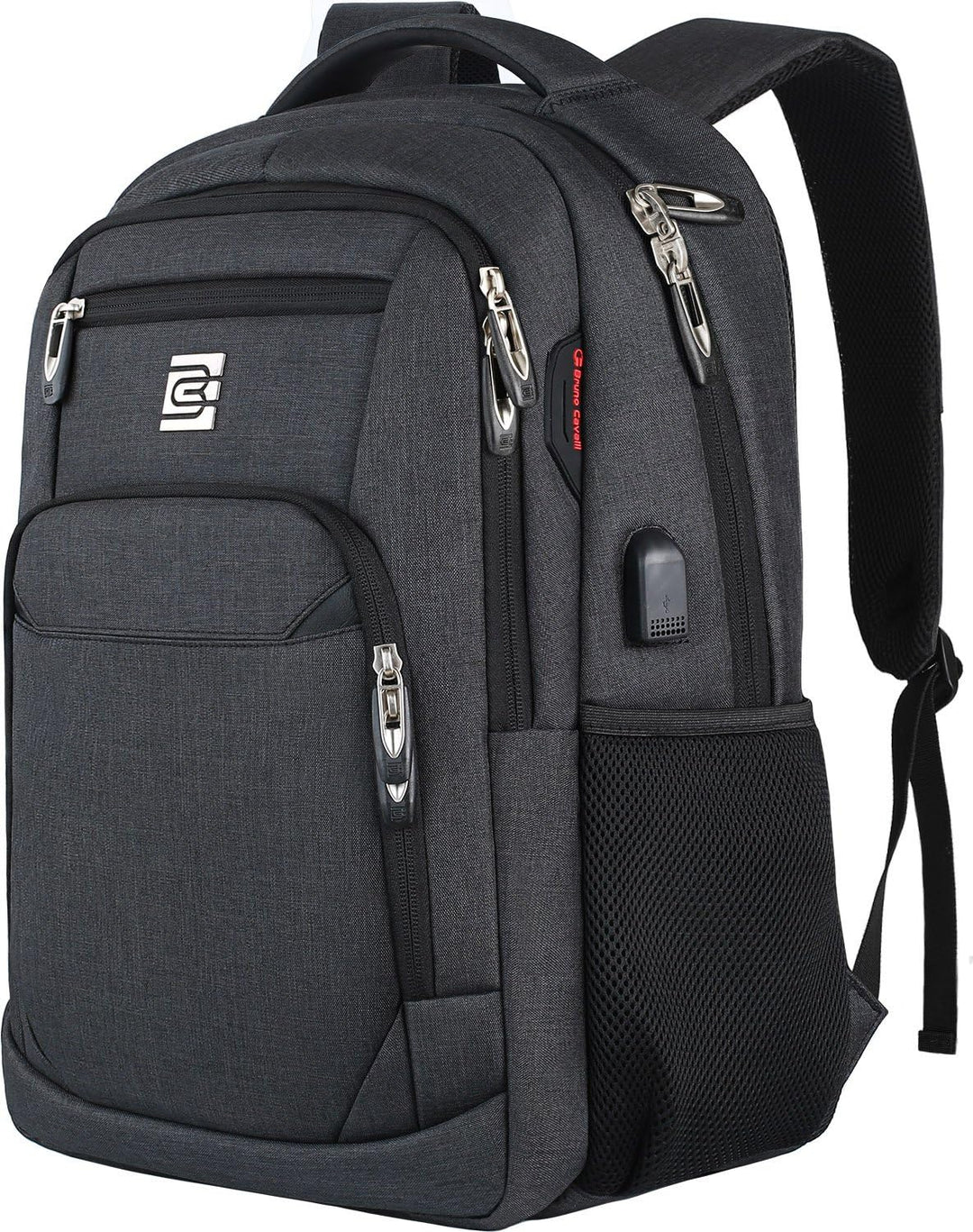 Commuter friendly anti-theft backpack, quick access pockets, USB charging, padded back panel.